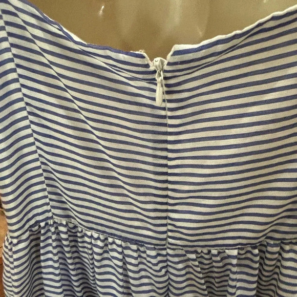 Blue and White Striped Maxi Dress Size 10 NWT Gianni Bini - Picture 4 of 15